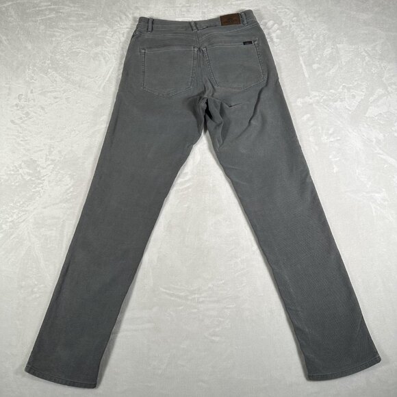 Faherty Jeans Men Size 32 Gray Straight Leg Cotton Blend 5-Pockets W30 L31 - Picture 10 of 12